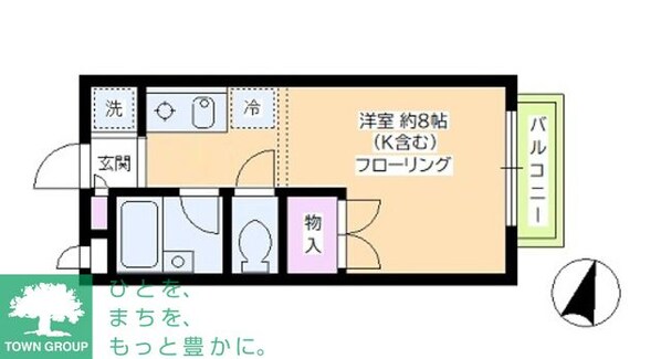 ハイツ田園の物件間取画像